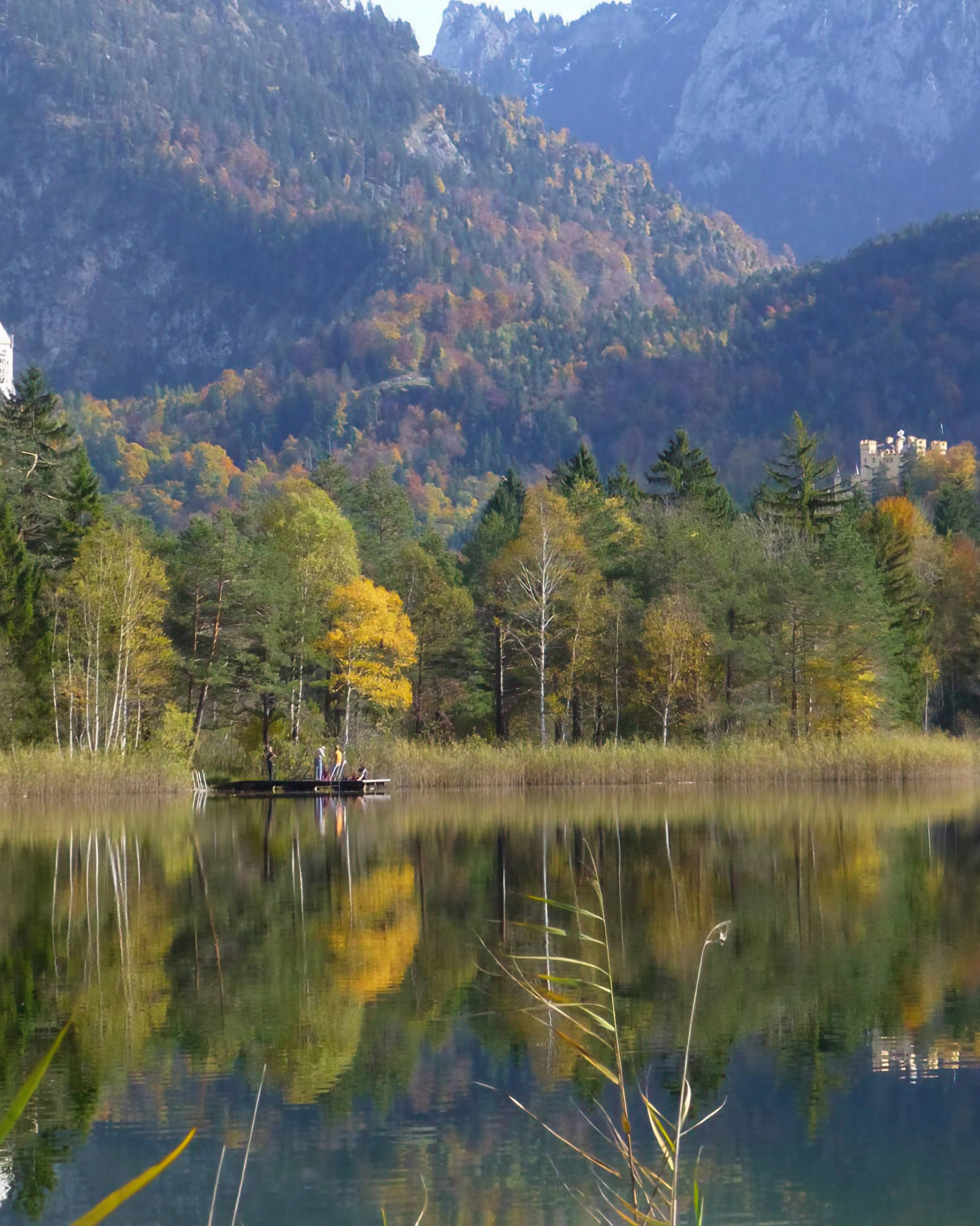 El lago Swan cerca de Füssen