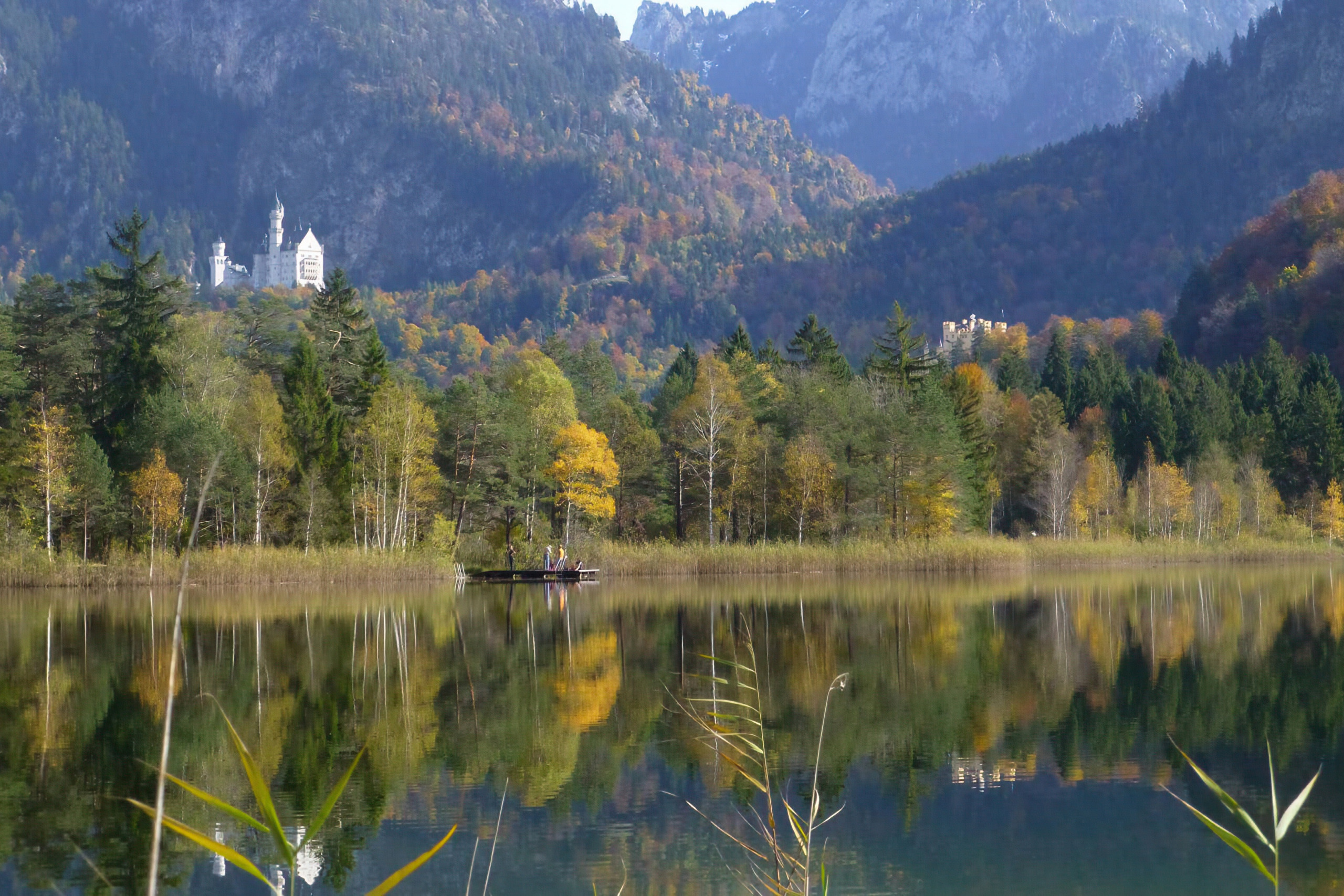 El lago Swan cerca de Füssen