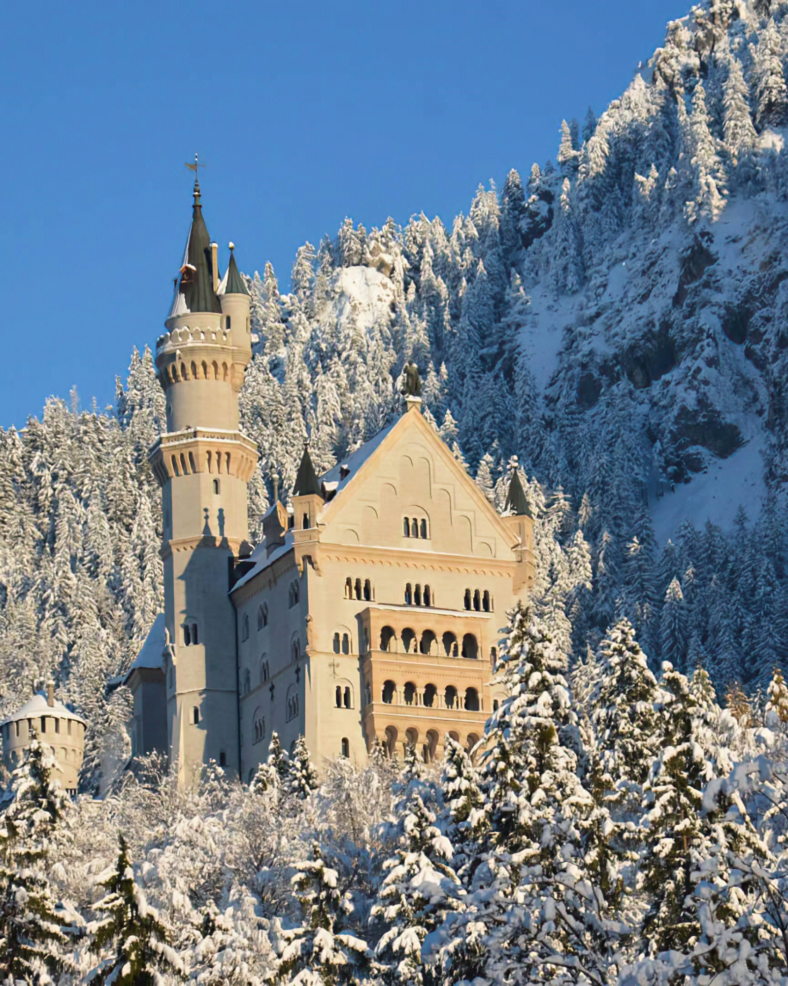 Castillo de Neuschwanstein en invierno