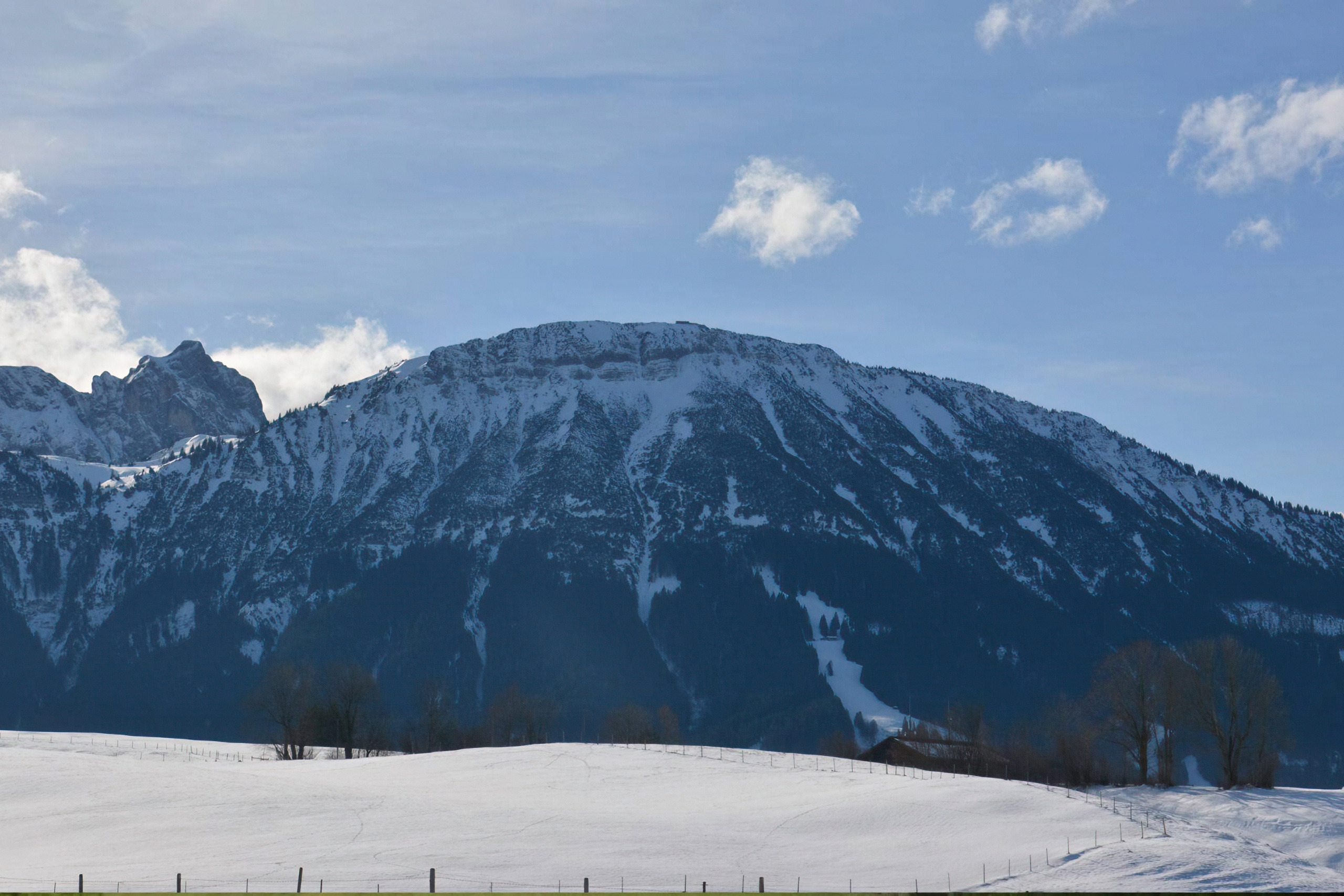 The ski area Breitenberg-Hochalpe